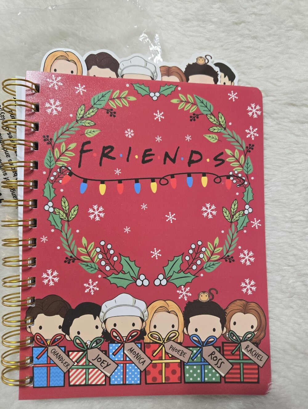 Friends Brand 96 Page Christmas Theme Journal Notebook NIB